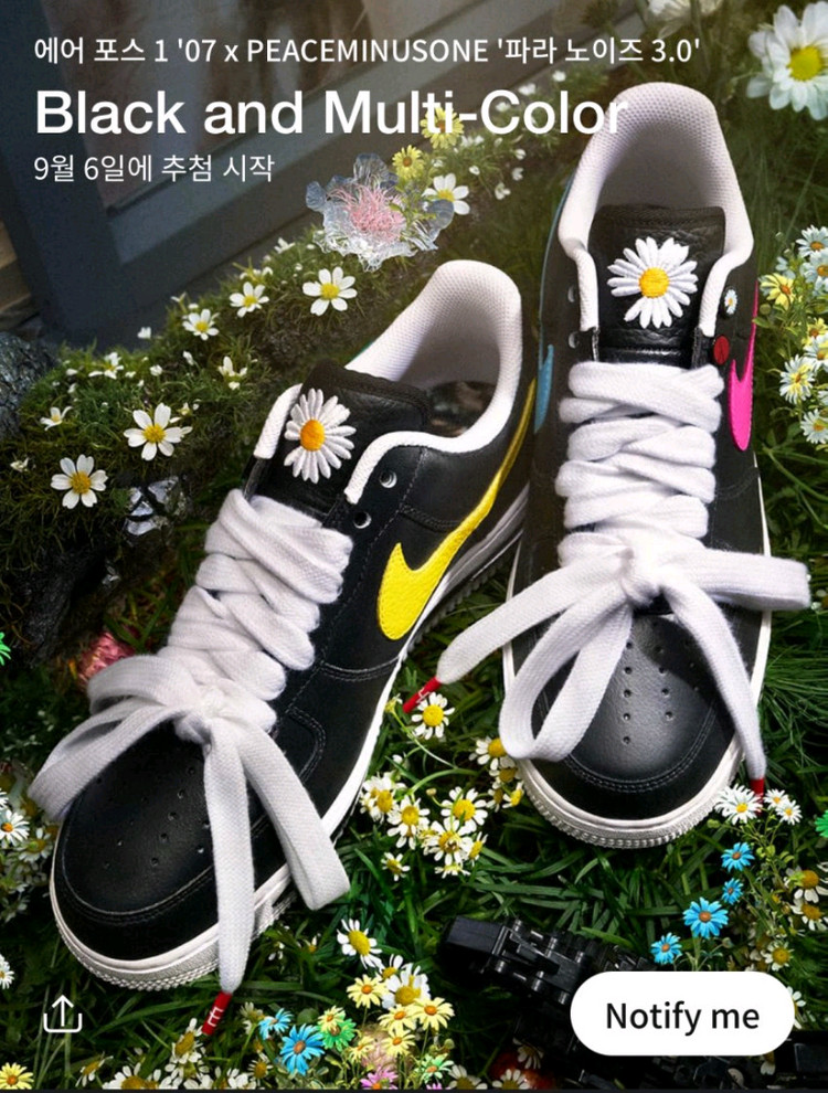 245) 나이키 에어 포스 1 07 파라노이즈 3.0 블랙 앤 멀티 245--2