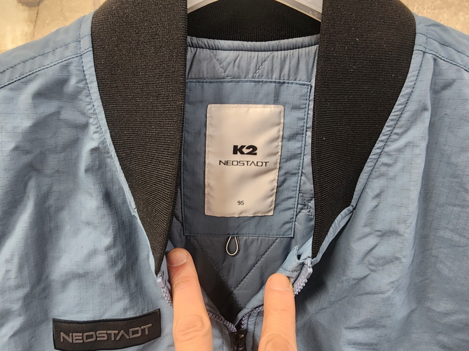 (95)K2 정품 남성 누빔 패딩 항공 점퍼/95size/상태우수--4