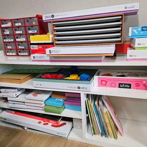 한국몬테소리 리틀수학,리틀,리틀한글, 교구장2개 일괄 이미지