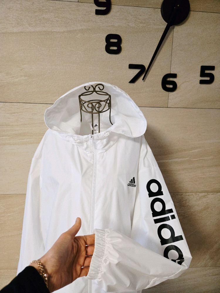 [m] 아디다스 여성 바람막이 후드 자켓--3