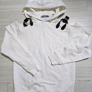 모스키노 숄더 서스펜서 후드티셔츠 운포