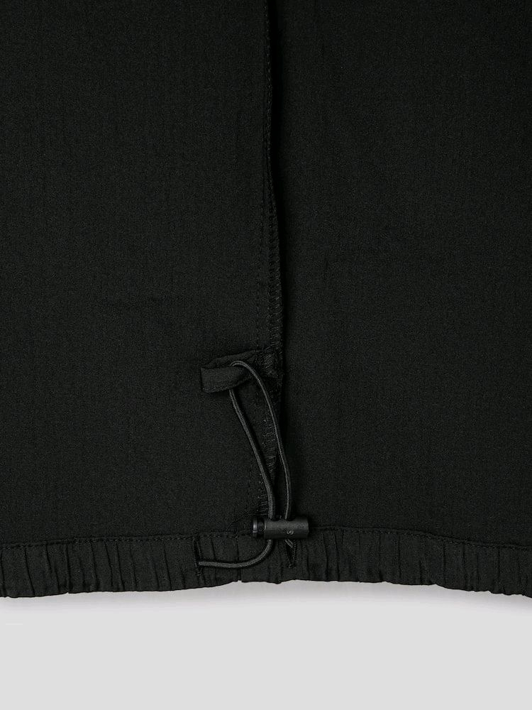 에잇세컨즈 플리츠 집업 셔켓 블랙 L사이즈--8