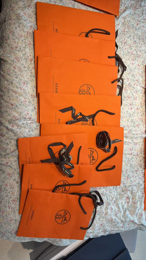 (정품) 에르메스 명품 쇼핑백 세트 이미지