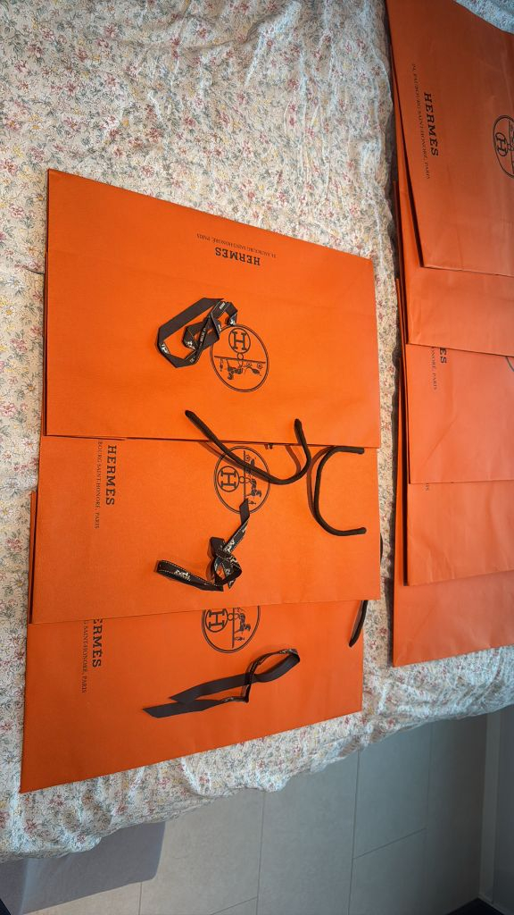 (정품) 에르메스 명품 쇼핑백 세트 이미지