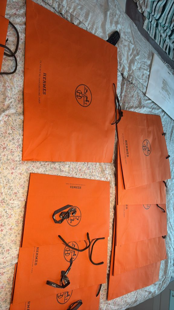 (정품) 에르메스 명품 쇼핑백 세트 이미지