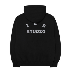 [XXL] 아이앱 스튜디오 카모 로고 블랙 후드