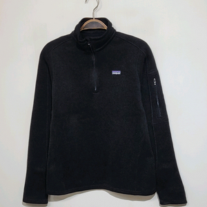 (S) 파타고니아 반집업 티셔츠 블랙 기모 긴팔티 아웃도어