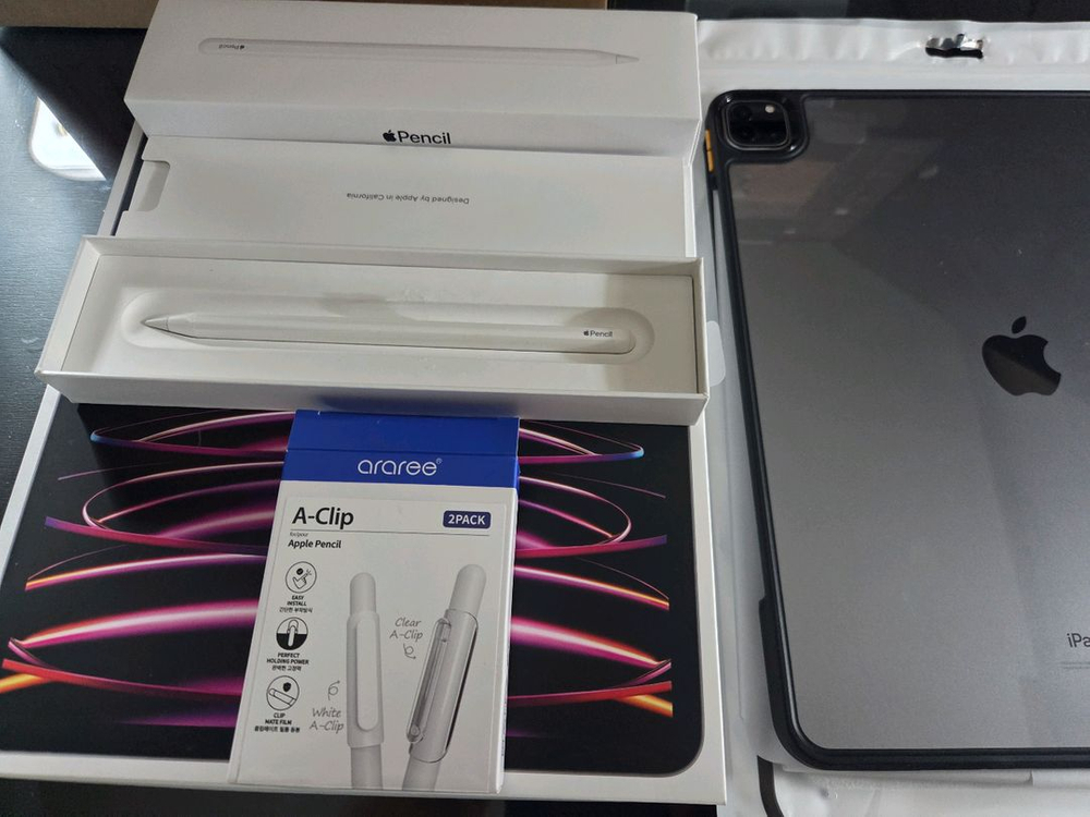 아이패드 프로 12.9 M2 6세대 셀룰러 256 풀셋--6