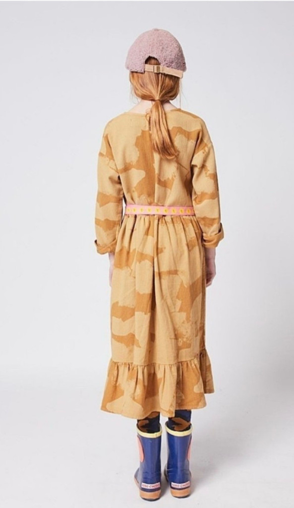 리틀그라운드보보쇼즈 페인팅우븐미디드레스 145--1