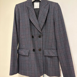 산드로 체크 자켓 34