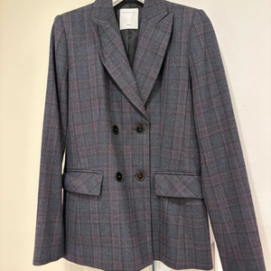 산드로 체크 자켓 34