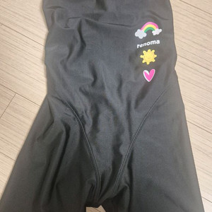 레노마 여아 4부 수영복 블랙