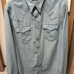 더블알엘 rrl 웨스턴 샴브레이 셔츠 새상품 사이즈 L 라지 팝니다