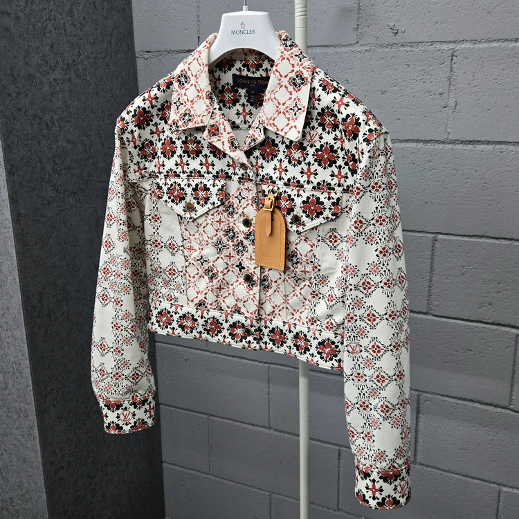 백화점판 / 루이비통 LV 플로랄 모노그램 데님 자켓 36--0