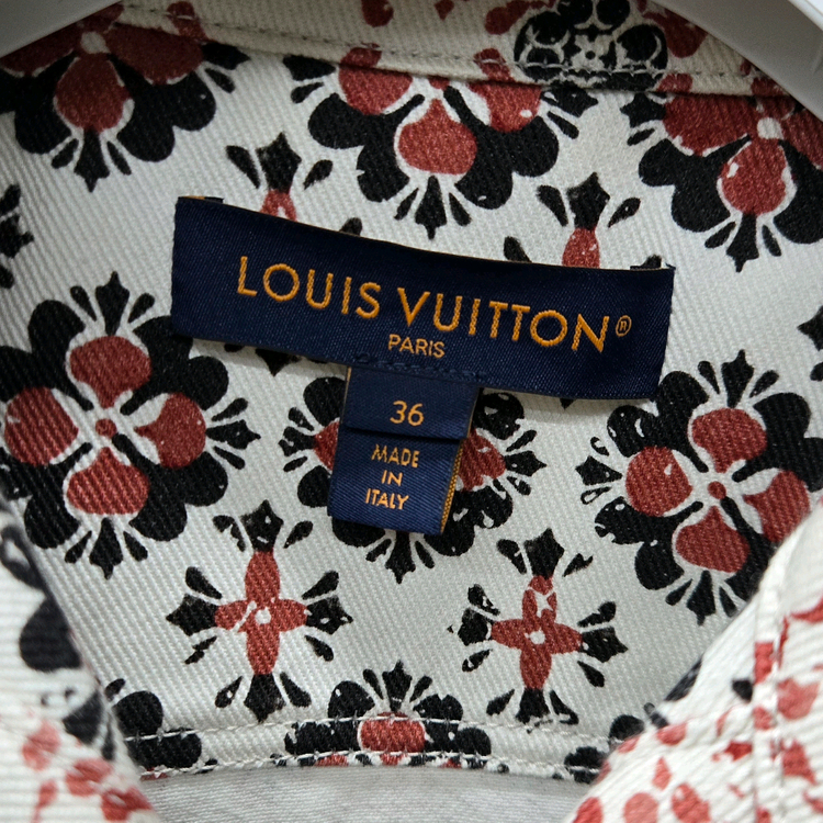 백화점판 / 루이비통 LV 플로랄 모노그램 데님 자켓 36--3