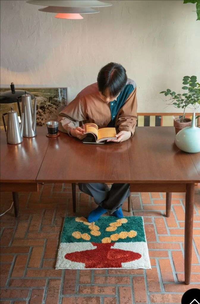 바나나버드 도자기 미니 러그 60x60 이미지