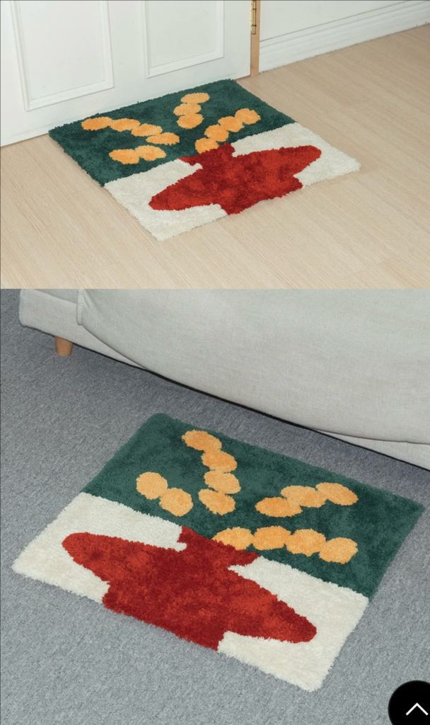 바나나버드 도자기 미니 러그 60x60 이미지
