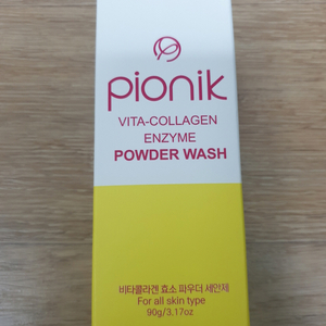 피오닉 비타콜라겐 효소 파우더 워시 세안제 90g 미개봉 새제품. 효소 세안제 각질 제거