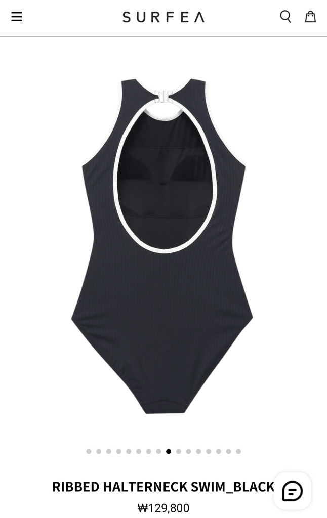 써피 홀터넥 모노키니RIBBED HALTERNECK SWIM--6