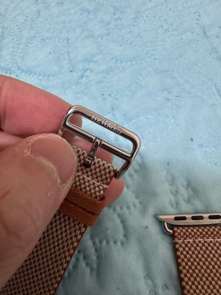 애플워치 에르메스 골드 에크류 싱글투어 46mm--2