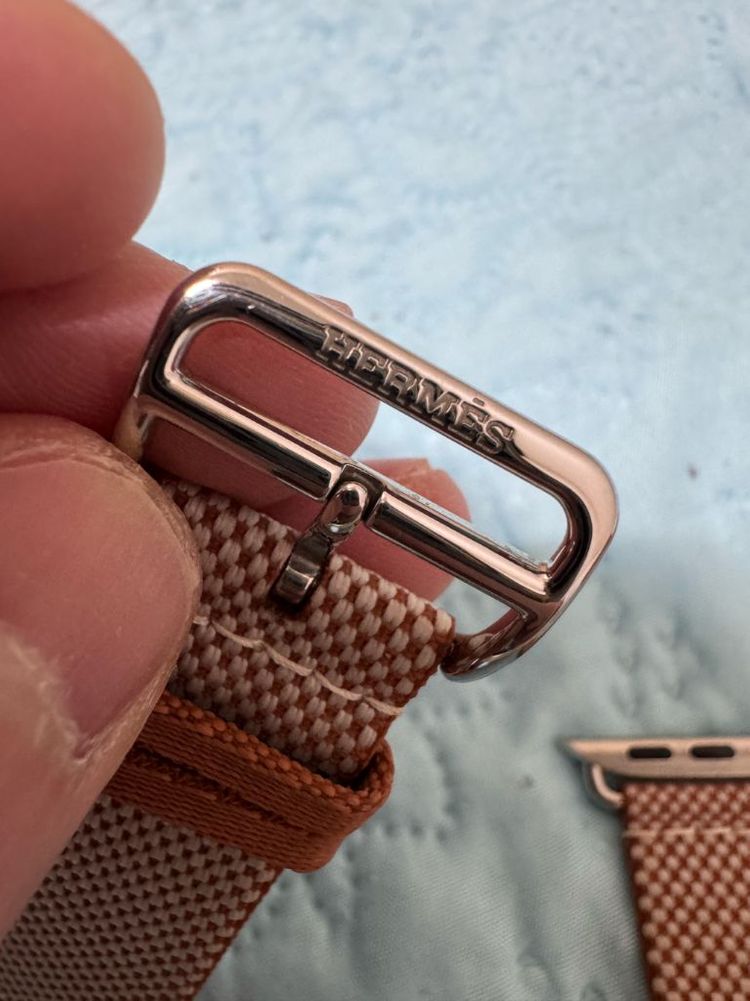 애플워치 에르메스 골드 에크류 싱글투어 46mm--3