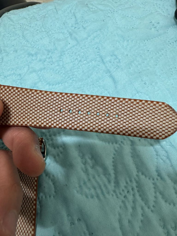 애플워치 에르메스 골드 에크류 싱글투어 46mm--6