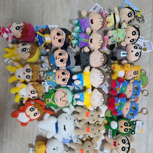 새상품, 택o ) 정품 크레용신짱 짱구 흰둥이 철수 훈이 맹구 짱아 유리 네네토끼 인형 키링 21종 이미지