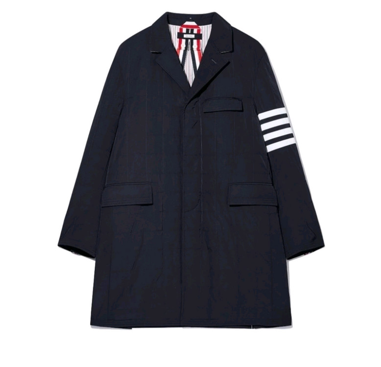 톰브라운 남성 코트 폴리트윌 다운필드 4바 체스터필드 코트 네이비 2사이즈 이미지