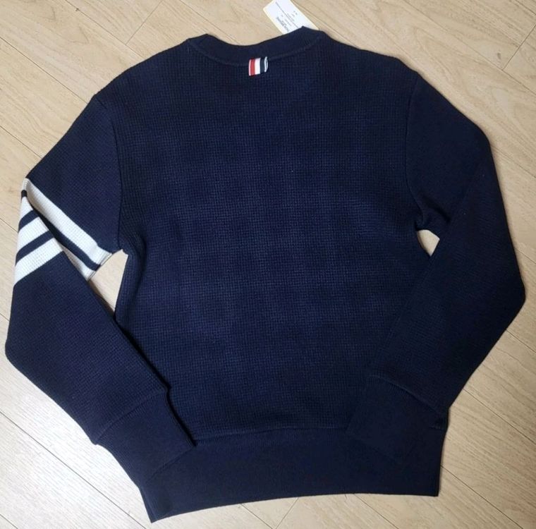 톰브라운 니트 여성 캐시미어 울 사선 풀오버 스웨터 네이비 38, 42사이즈--2