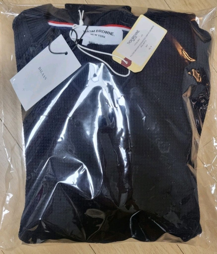 톰브라운 니트 여성 캐시미어 울 사선 풀오버 스웨터 네이비 38, 42사이즈--7