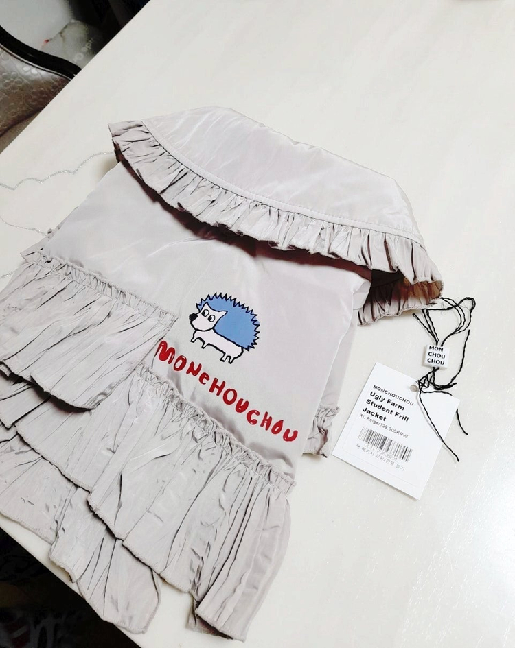 몽슈슈(MONCHOUCHOU) 어글리팜 스튜던트 프릴자켓L~XL 택포 이미지