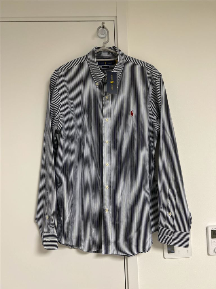 (새상품) 폴로 스트라이프 셔츠 클래식핏 L(105~110)--1