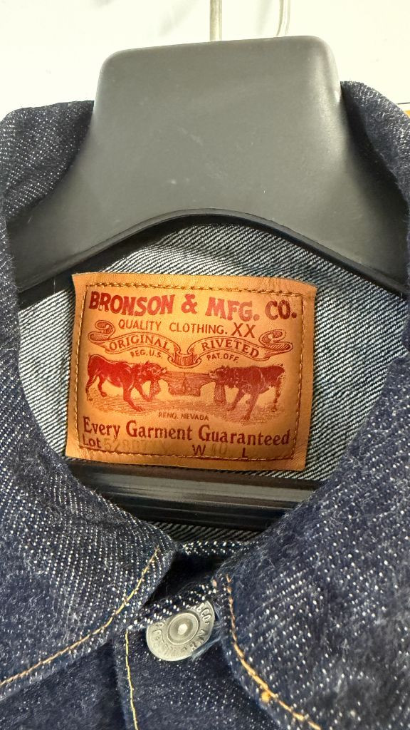 브론슨 Lot 52807XX 1952 타입2 셀비지 데님 재킷 40 사이즈--1