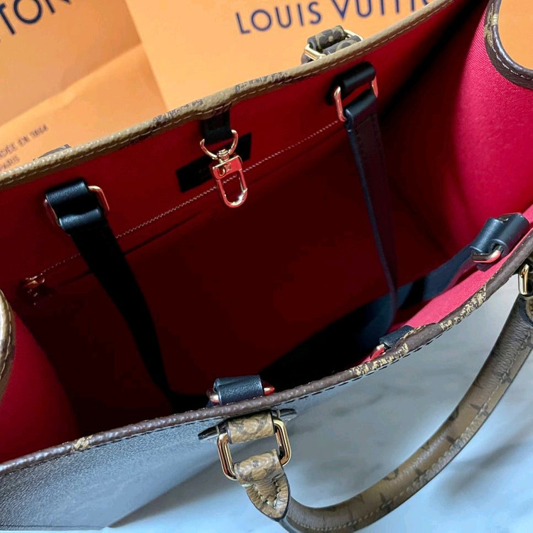 (백화점 정품) 루이비통 온더고 MM 모노그램 토트백 겸 숄더백--2