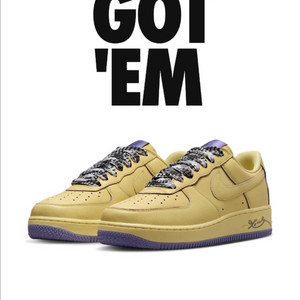 [새상품] 나이키 에어포스 1 로우 프로트로 소프트 옐로우사이즈 240나공홈 당첨 이미지