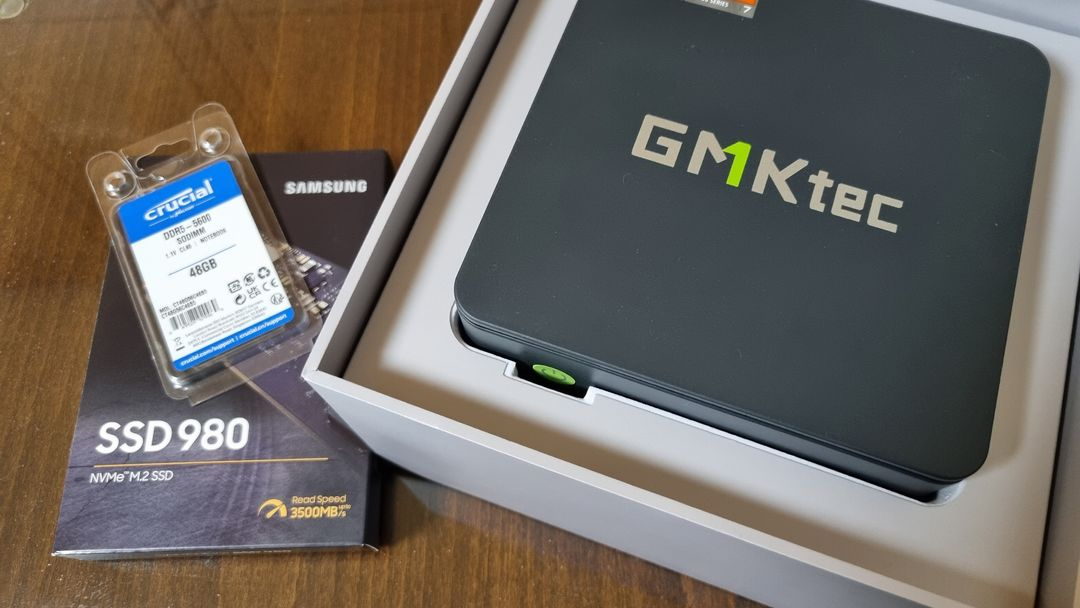 미니pc GMKtec K6 7840hs / ddr5 48gb / nvme 256gb--5