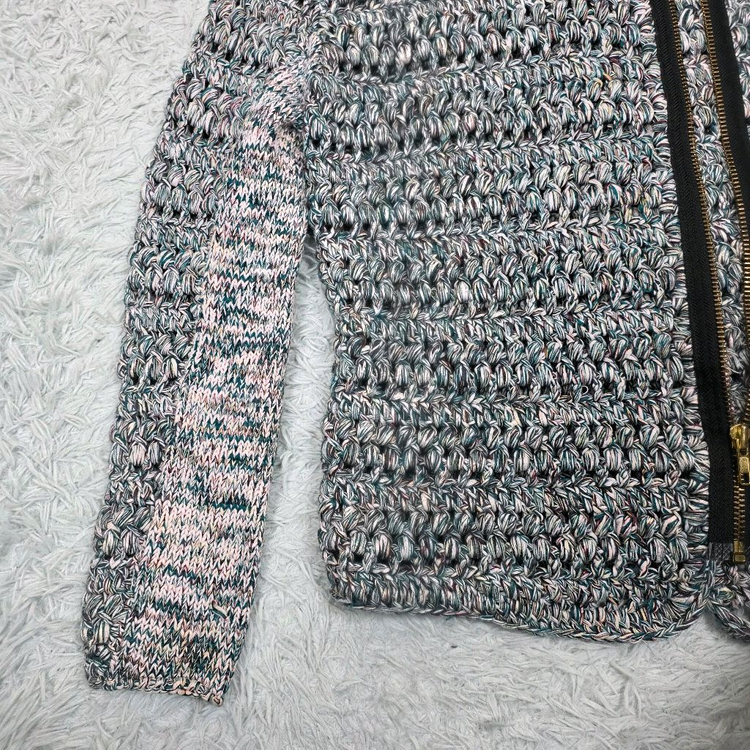 마쥬(maje) 크로셰 지퍼 가디건 믹스컬러 2호(85)--4