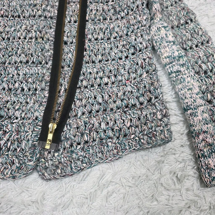 마쥬(maje) 크로셰 지퍼 가디건 믹스컬러 2호(85)--5