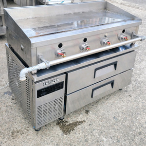 유니크1200낮은서랍식테이블냉장고.그리들 세트