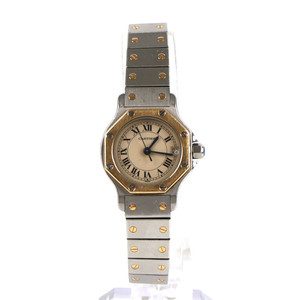 [중고명품다올] 까르띠에 산토스 옥타곤 콤비 187803 SM 쿼츠시계 24 mm