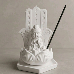 감성 불상 석고방향제 세트 받침대 포함 / 향 선택