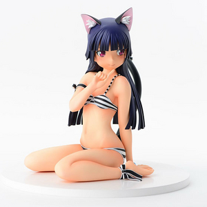 오르카토이즈 1/4스케일 미소녀 피규어 내여귀 쿠로네코 네코미미 수영복 ver