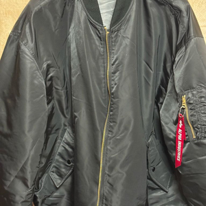 알파인더스트리 MA-1 L-2B XXL 블랙 판매합니다. 이미지