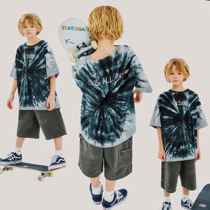 히로 올데이 타이다이 티셔츠 블랙 150