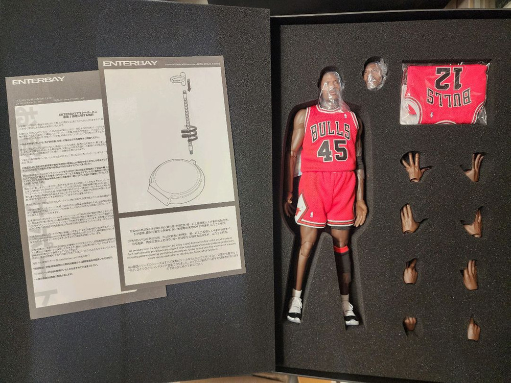 [개봉] 엔터베이 RM-1053 시카고 불스 94 마이클 조던 #45 피규어 1/6--2