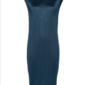 플리츠플리즈 원피스 새상품2사이즈 이세이미야케 4월 원피스GRAYISH NAVY