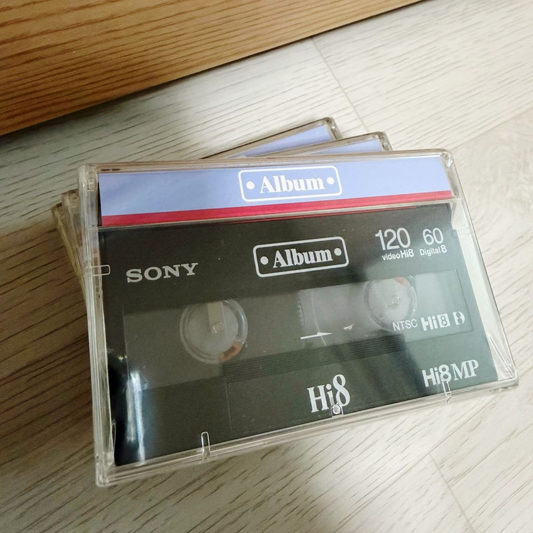 미개봉 소니 8mm 캠코더 비디오 테이프(3P6-120HMPL) 24개 이미지