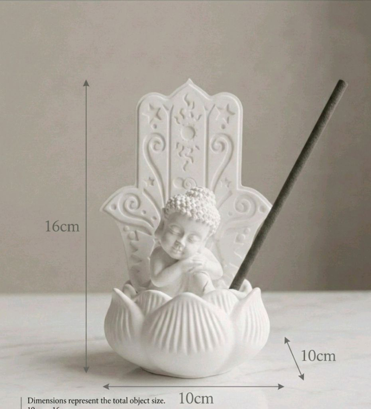 감성 불상 석고방향제 세트 받침대 포함 / 향 선택--4