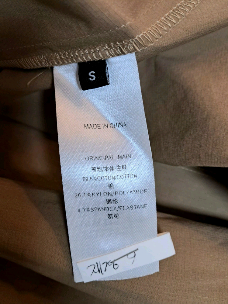 카멜 색상의 수입 셔츠형 벨티드 롱 원피스--6