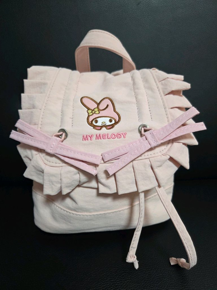 새상품 정품택) 산리오 마이멜로디 복조리 미니 가방 백팩 유아동 초등학생 입학선물--1